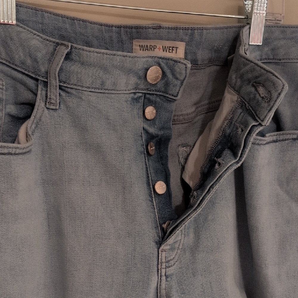 Warp & Weft Blue Distressed Women Jeans - Picture 4 of 15